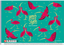 Альбом для малювання Школярик Червоні ібіси на бірюзовому фоні, 30 аркушів (PB-SC-030-520) - мініатюра 1