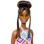 Кукла Barbie Модница в платье с узором в ромб, 30 см (HJT06) - миниатюра 4