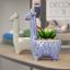 Горшок с искусственным растением МВМ My Home Жираф, 15,5 см, голубой (DH-FLOWERS-20 GREEN/BLUE) - миниатюра 6