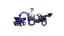 Детский трактор Falk Ranch на педалях с прицепом и 2 ковшами, фиолетовый с черным (3090W) - миниатюра 2
