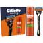 Подарочный набор для мужчин Gillette Fusion5: бритва со сменным катриджом для бритья + гель для бритья 200 мл - миниатюра 1