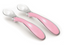 Набір силіконових ложок Nuvita Easy Eating, рожевий, 2 шт. (NV8480COOLPINK) - мініатюра 1