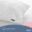 Подушка на молнии Ideia Nordic Comfort Plus, со стеганым чехлом, 70х50 см, белый (8-34694) - миниатюра 6