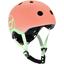 Шлем защитный Scoot and Ride, с фонариком, 51-55 см (S-M), персиковый (SR-181206-PEACH) - миниатюра 1