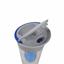 Пляшка для води Bergamo Clear, 800 мл, сіра з синім (20223wb-03) - мініатюра 5