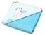 Рушник з капюшоном BabyOno Мишка, 100х100 см, блакитний (346/02) - мініатюра 1