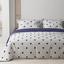 Комплект постельного белья ТЕП Happy Sleep Perfect Dots евро синий с белым (2-03796_27749) - миниатюра 1