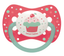 Силиконовая симметричная пустышка Canpol Babies Cupcake, малиновый, 0-6 мес. (23/282_pin) - миниатюра 1