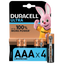 Щелочные батарейки мизинчиковые Duracell Ultra 1,5 V AAA LR03/MX2400, 4 шт. (5004806) - миниатюра 1