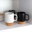 Чашка керамічна МВМ My Home з підставкою, 320 мл, чорна (KP-14 BLACK) - мініатюра 6