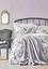 Набор постельное белье с покрывалом Karaca Home Arden siyah 2020-1, евро, черный, 5 предметов (svt-2000022231183) - миниатюра 1