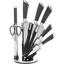 Набір ножів Holmer, 8 предметів, чорний (KS-68425-ASSSB Chic) - мініатюра 1