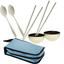 Портативный набор посуды для пикника Supretto, в сумке, на 2 персоны, голубой (60010001) - миниатюра 2