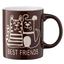 Чашка Ardesto Best friends, 330 мл, коричневий (AR3471BR) - мініатюра 1