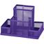 Подставка-органайзер для канцелярских принадлежностей ZiBi 4 отделения 15x10x10 см фиолетовая (ZB.3116-07) - миниатюра 1