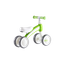 Біговел дитячий Qplay Cutey, чотириколісний, зелений (CuteyGreen) - мініатюра 2