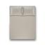 Простыня на резинке с наволочкой Penelope Laura light grey, 200х120+70х50 см, хлопок, светло-серый (svt-2000022278225) - миниатюра 1