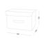 Ящик для хранения с крышкой МВМ My Home M текстильный, 380x250x250 мм, серый (TH-07 M GRAY) - миниатюра 7