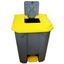 Бак для сміття Planet із педаллю, 50 л, сіро-жовтий (UP208*) - мініатюра 2