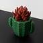 Горщик зі штучною рослиною МВМ My Home, 8,5 см, зелений (DH-FLOWERS-15 PINK/GREEN) - мініатюра 3