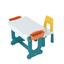 Детский многофункциональный столик и стульчик Poppet Трансформер 6в1, синий (PP-004) - миниатюра 2