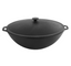 Сковорода Brizoll Wok чавунна з чавунною кришкою, 36 см (W36-1) - мініатюра 1