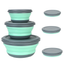 Набор складных контейнеров Supretto с крышкой для еды, силиконовый, 3 шт. (8111) - миниатюра 2