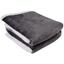 Одеяло Soho Plush hugs Graphite флисовое, 220х200 см, серое с белым (1224К) - миниатюра 1