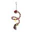 Іграшка для птахів Trixie Підвісна Канат плетений, з пластиковими кільцями, 50 см (5164) - мініатюра 1