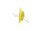Пустушка силіконова Baby Team, ортодонтична, 0-6 міс., жовтий (3001_звезды) - мініатюра 4