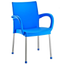 Крісло Irak Plastik Sumela, алюмінієві ніжки, блакитний (HK420) - мініатюра 1