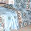 Комплект постільної білизни Ярослав Бязь набивна az 9 полуторний блакитний (48092) - мініатюра 1