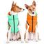 Курточка для собак AiryVest Lumi двостороння, світиться в темряві, M50, салатово-помаранчева - мініатюра 6