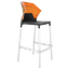 Барний стілець Papatya Ego-S, сірий з помаранчевим (2211019091011) - мініатюра 1