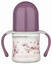 Пляшечка Baby-Nova Декор, з широким горлечком та ручками, 150 мл, бузковий (3966383) - мініатюра 1