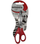 Ножницы канцелярские Offtop Зоопарк Зебра, красный (849942) - миниатюра 1