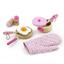 Дитячий кухонний набір Viga Toys Іграшковий посуд з дерева, рожевий (50116) - мініатюра 1