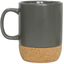 Чашка керамічна МВМ My Home з підставкою, 320 мл, сіра (KP-14 GRAY) - мініатюра 1