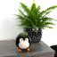 Ваза-кашпо МВМ My Home Пінгвін, 10 см, чорна (DH-FLOWERS-22 BLACK) - мініатюра 4