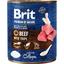 Беззерновий вологий корм для собак Brit Premium by Nature, яловичина з тельбухами, 800 г - мініатюра 1