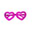 Окуляри карнавальні Offtop Серце, фіолетовий (870175) - мініатюра 1