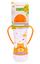 Пляшечка для годування Baby Team, з ручками і силіконовою соскою, 250 мл, помаранчевий (1411_оранжевый) - мініатюра 3