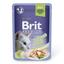 Влажный корм для взрослых кошек Brit Premium Cat pouch, с филе форели в желе, 85 г - миниатюра 1