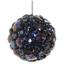 Прикраса для ялинки Shishi Куля в камінцях, 7 см, фіолетовий (49507) - мініатюра 1