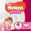Набор подгузников-трусиков для девочек Huggies Pants 4 (9-14 кг), 104 шт. (2 уп. по 52 шт.) - миниатюра 1