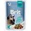 Влажный корм для взрослых кошек Brit Premium Cat, филе говядины в соусе, 85 г - миниатюра 1