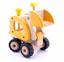 Машинка деревянная Goki Экскаватор, желтый, 28 см (55962G) - миниатюра 3