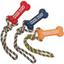 Іграшка для собак Camon Кістка з мотузкою, вініл, 39 см, в асортименті - мініатюра 3