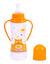 Пляшечка для годування Baby Team, з ручками і силіконовою соскою, 250 мл, помаранчевий (1411_оранжевый) - мініатюра 2