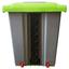 Бак для мусора Planet с педалью, 50 л, серо-зеленый (UP208*) - миниатюра 4